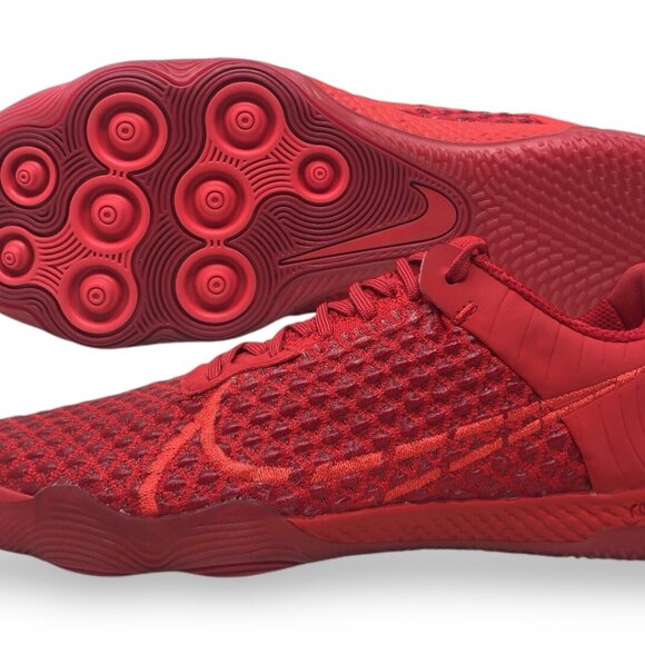 Nike React Gato University Red Mens Indoor Soccer Shoes CT0550 600 NEW - Picture 1 of 11